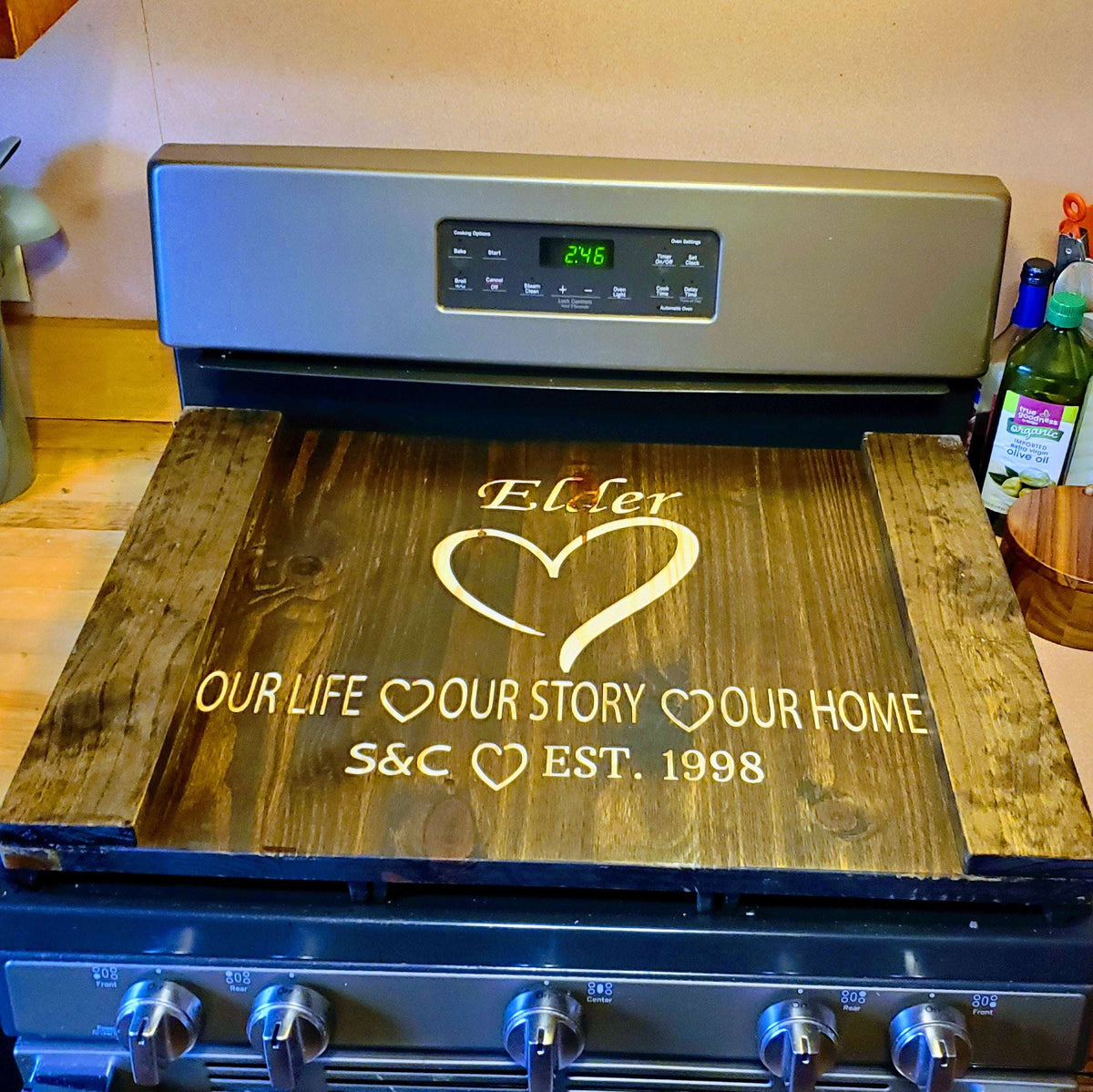 Noodle Board – Stove Top Cover – Personalized Gift – Northern Workshop
